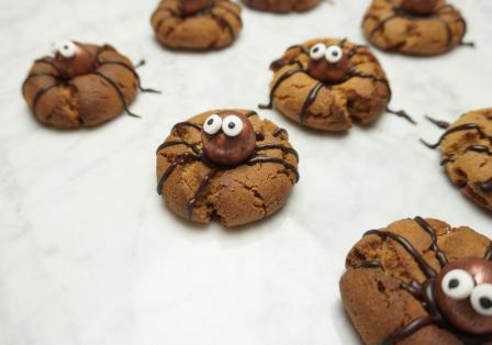 Haloween chocolade spinnenkoekjes