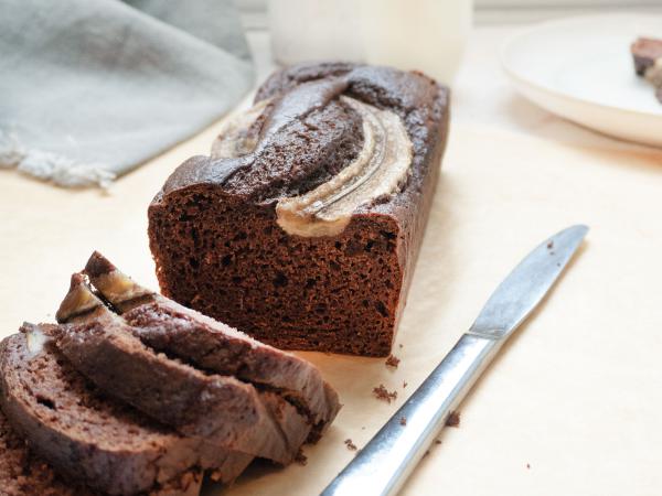 Chocolade bananenbrood